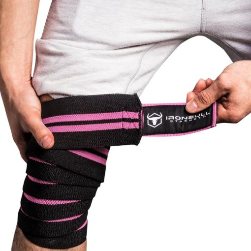 Iron Bull Knee Wraps Pink - Imagen 2