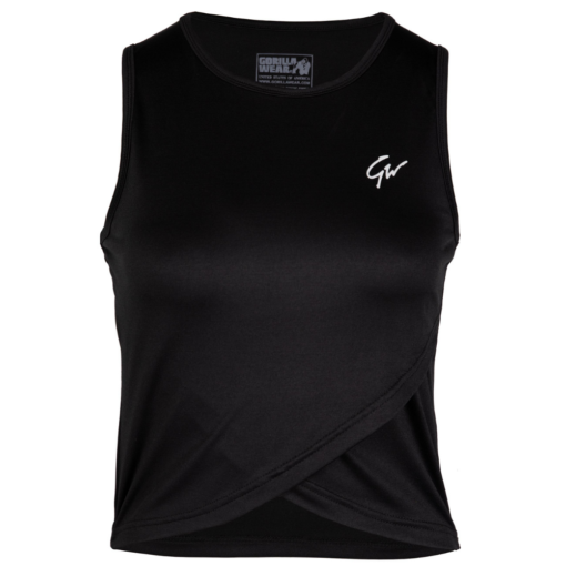 Estelle Twisted Crop Top - Black