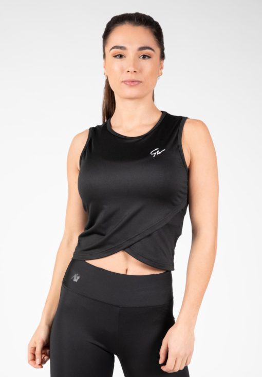 Estelle Twisted Crop Top - Black - Imagen 3