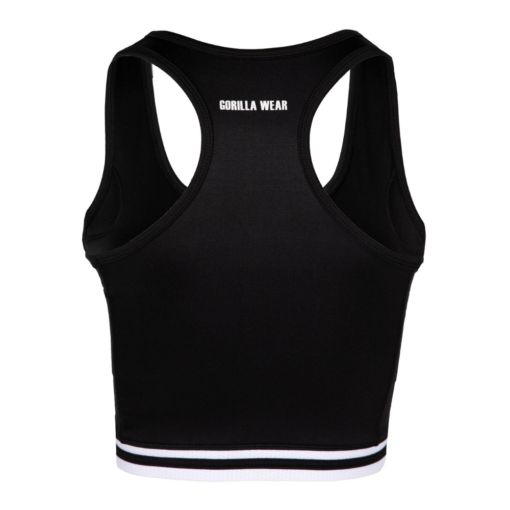 Mesa Zip Front Crop Top - Black - Imagen 2