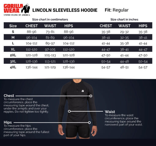 Lincoln Sleevess Hoodie - Black - Imagen 4