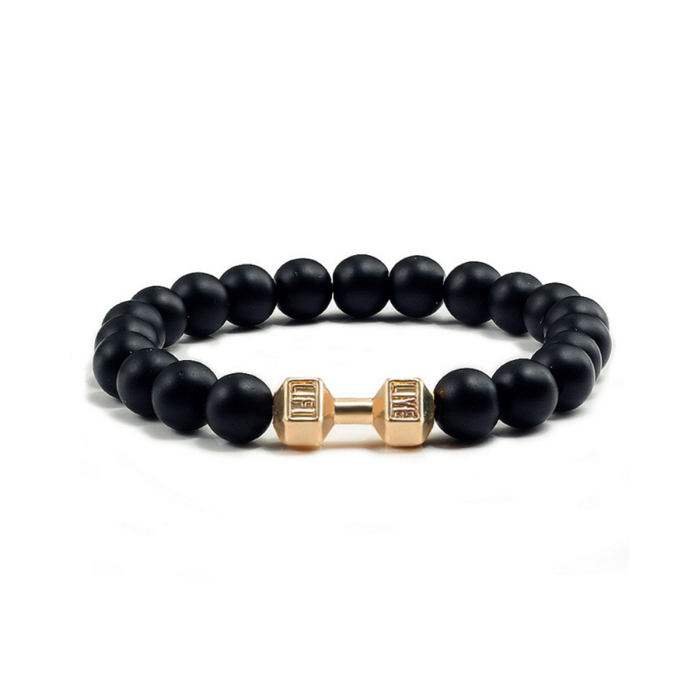 Pulsera Mancuerna Dorada