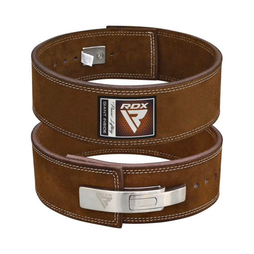 RDX Powerlifting Belt Pro Lever Buckle - Brown