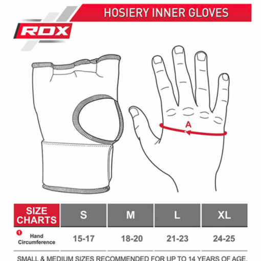 RDX IS Gel Padded Inner Gloves - Red - Imagen 3