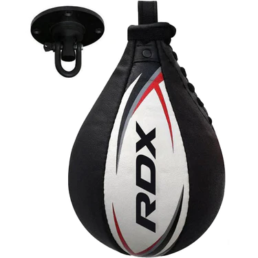 RDX S2 Speed Ball With Steel Swivel - RED/WHITE