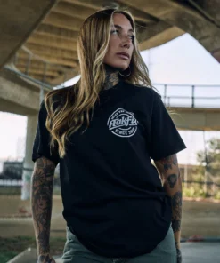 Alternative view of RF Shred The Norm Badge - Active Tee