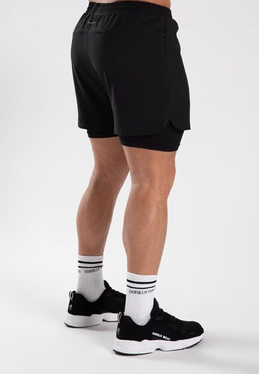 Cortez 2-in-1 Shorts - Black - Imagen 2