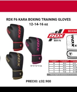 RDX F6 Kara Guantes de Boxeo - Negro Rosado - Imagen 3