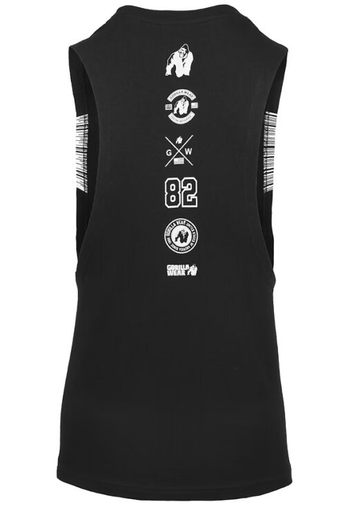 Lopez Drop Armhole Tank Top - Black - Imagen 3