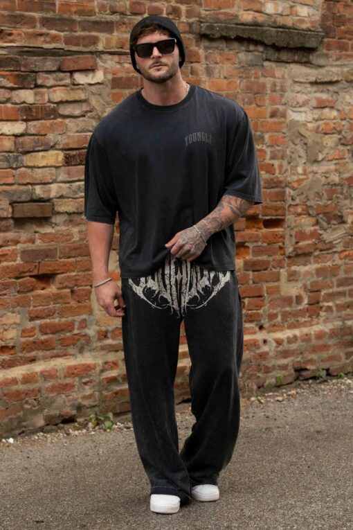 YLA 2079 - Dark Wave Joggers - Black - Imagen 2