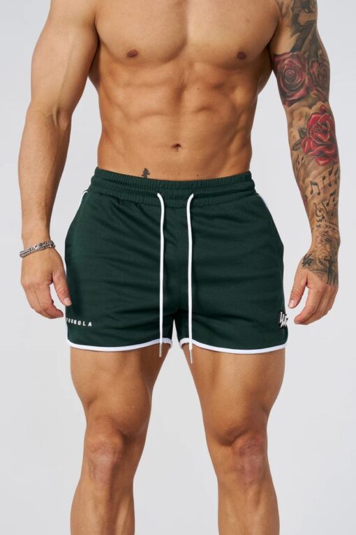 YLA 1037 - Mesh Bodybuilding Shorts - Green