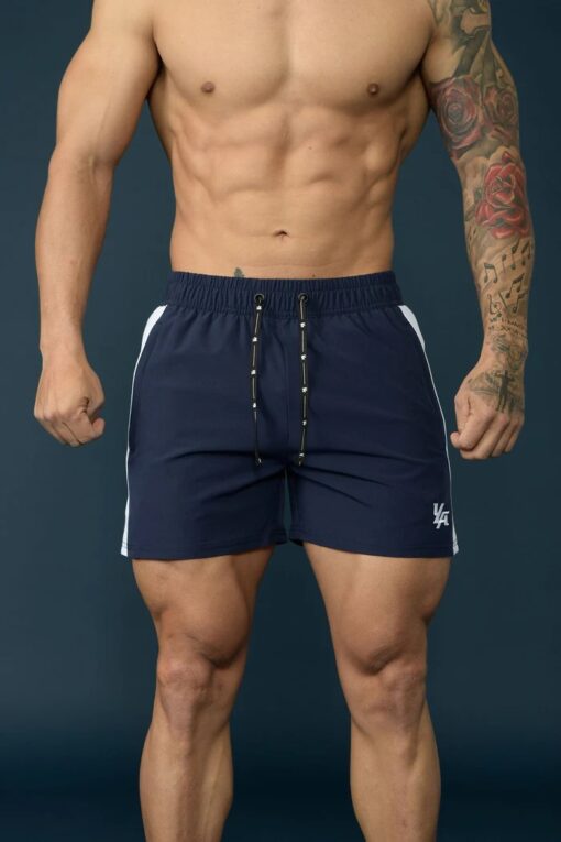 YLA 101 Bodybuilding Short - Navy/White