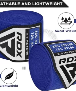 RDX RB Professional Boxing Hand Wraps -  Blue