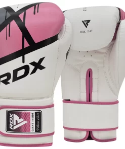 RDX F7 Ego Boxing Training Gloves - White/Pink