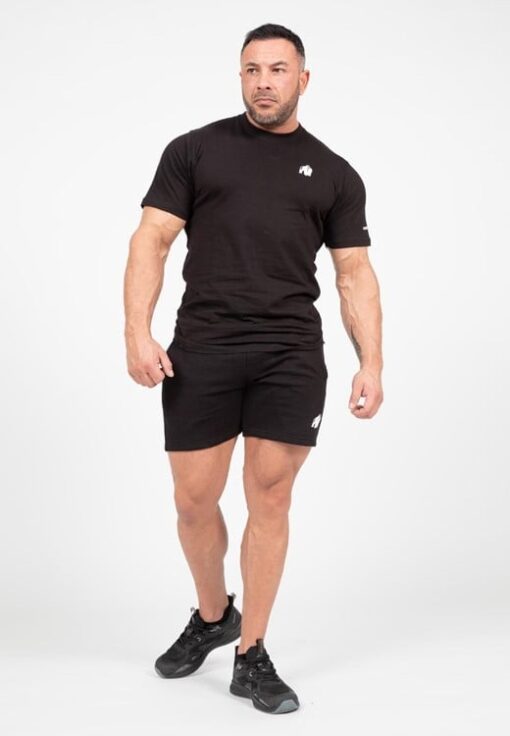 Leon Sweat Shorts - Black - Imagen 2