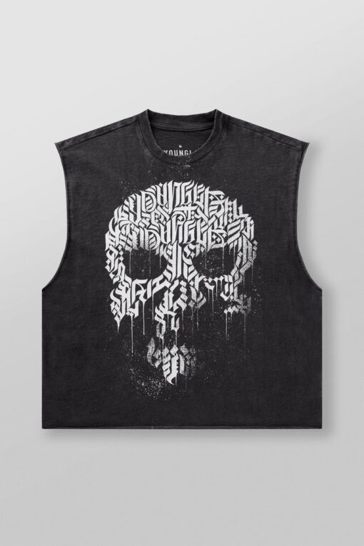 YLA 3058 Slayer Slub Cut Off- Black - Imagen 2