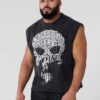 YLA 3058 Slayer Slub Cut Off- Black