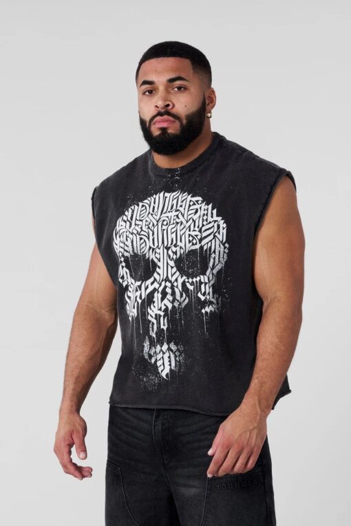 YLA 3058 Slayer Slub Cut Off- Black