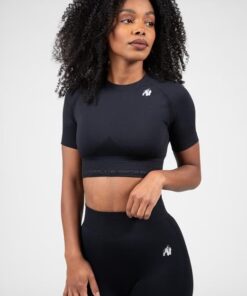 GW Whitney Seamless Crop Top - Black