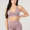 YLA W328 - Core Seamless Halter sports bra  Crushed Mauve