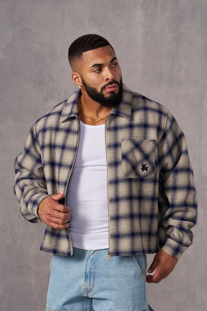 YLA 5002 – Highlander Flannel Jackets Blue Off – The REP STORES