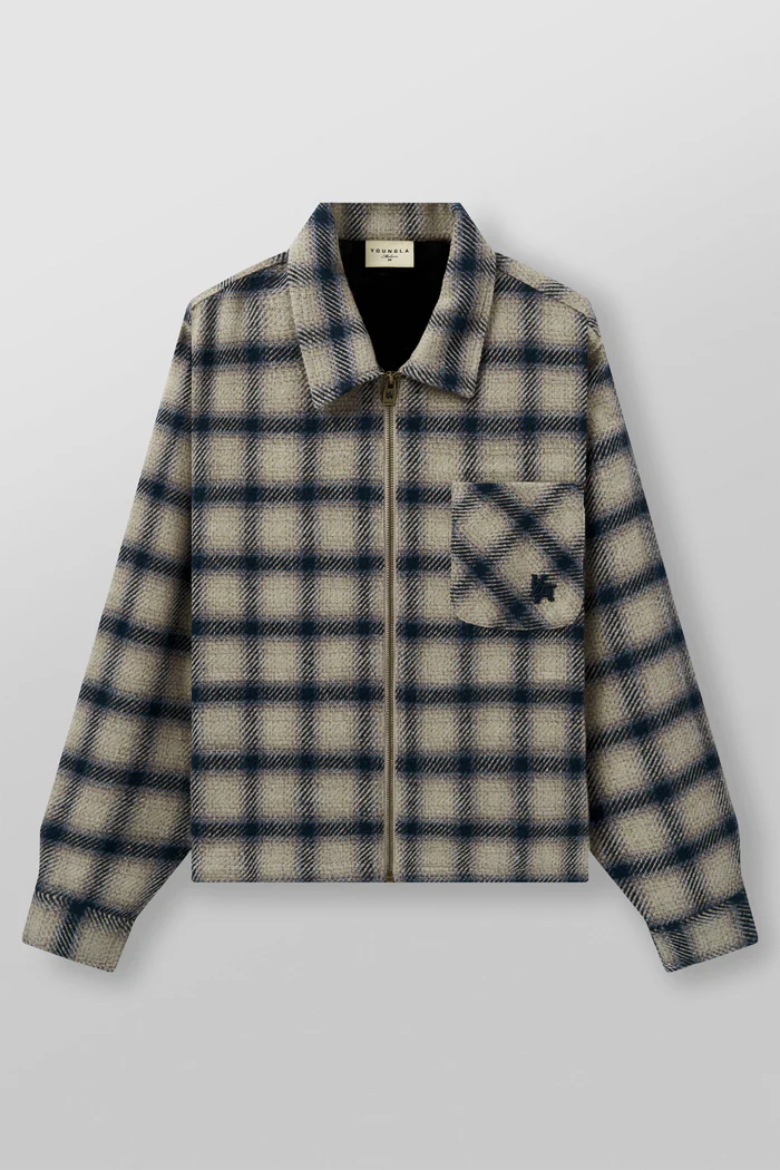 ジャケット・アウター  5002 HIGHLANDER FLANNEL JACKETS Wankang Mens Heavy Sherpa Lined Jacket Full Zip Plaid Flannel
