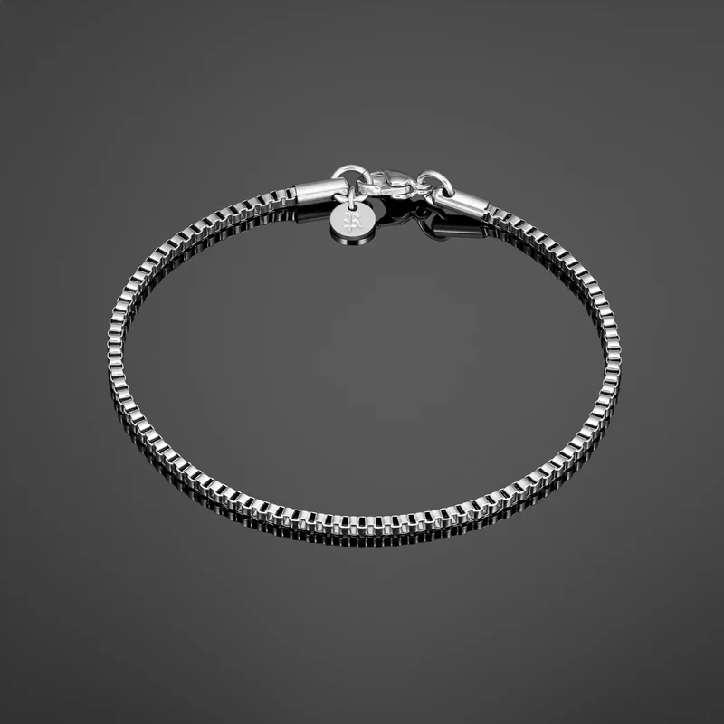 RGMNT Minimal Box Bracelet - Silver RG377