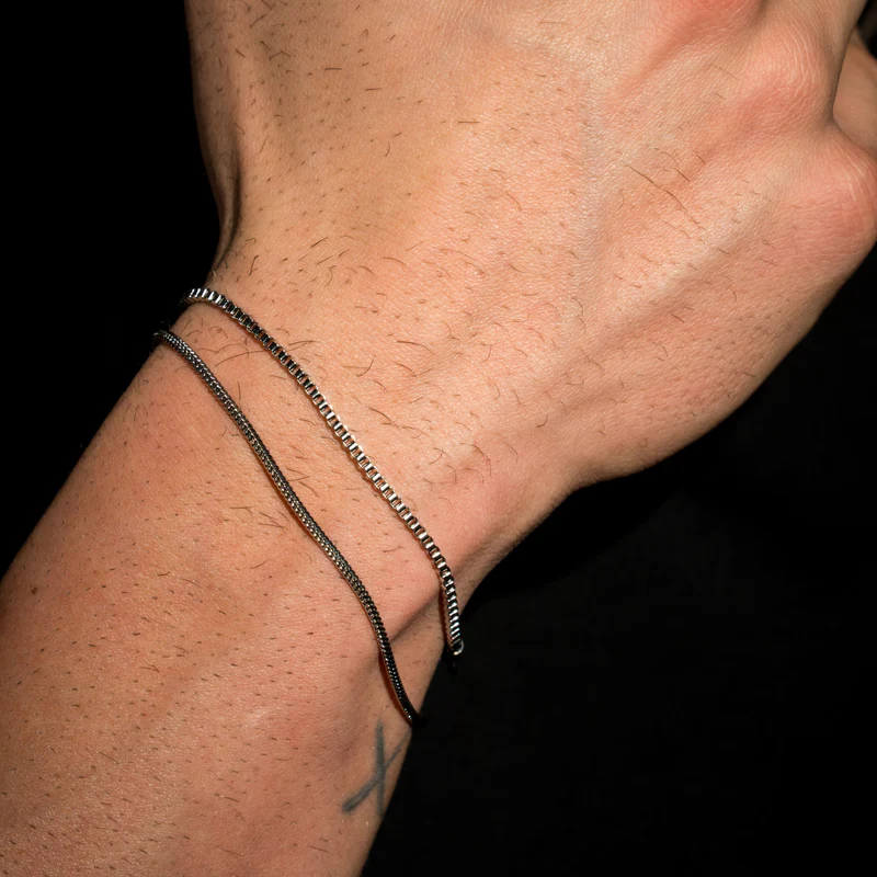 RGMNT Minimal Box Bracelet - Silver RG377 - Imagen 2
