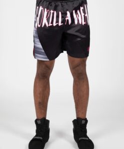 Alternative view of GW Clayton Boxing Shorts - Black/Red