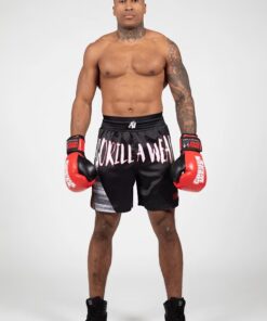 GW Clayton Boxing Shorts - Black/Red