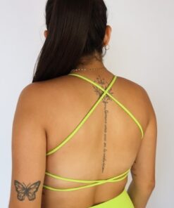 Alternative view of Blast Strap Top Lime