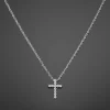 RGMNT Mini Iced Cross Pendant - Silver RG111S