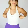 Blast Flow Halter Top White