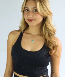 Blast Push Top Black Leopard