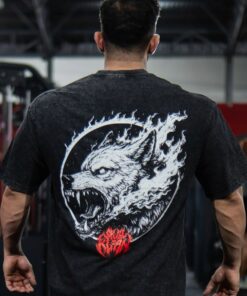 SC Oversized Bodybuilding Wolf - Black