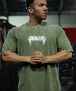 Alternative view of SC Oversized Bodybuilding Wolf - Moss Green