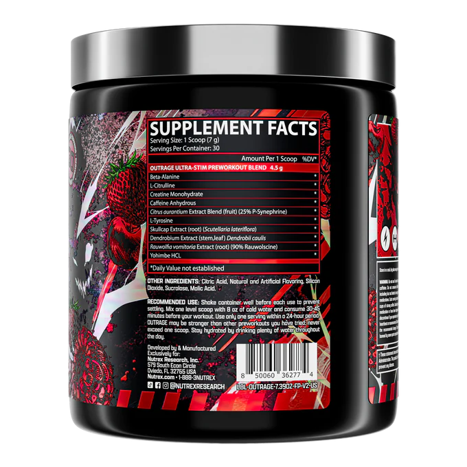 Nutrex Outrage Fruit Punch - Imagen 2