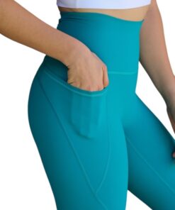 Alternative view of Blast Pocket Legging  Green Jade