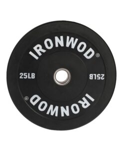 Iron Wod Bumper Plates Black 25 LBS (Par)