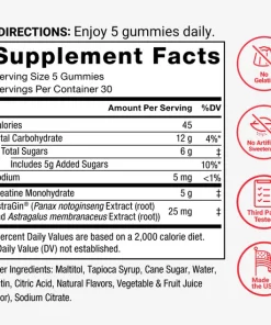 Alternative view of Force Factor Creatine Gummies 30 servidas