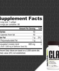 Alternative view of Nutrabio CLA 800 mg / 90 Caps