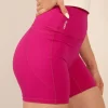 Pocket Mid Short Steel Fucsia