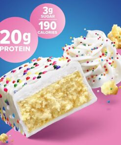 Alternative view of Pure Protein Barrita Birthday Cake 1 unidad