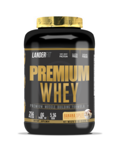 LanderFit Proteina Whey - Vainilla - 5 LB / 64 SERV