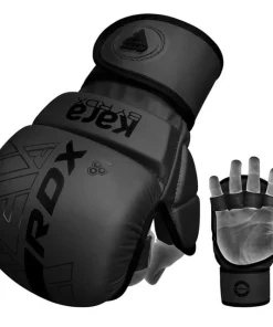 Alternative view of RDX F6 KARA MMA Sparring Gloves Shooter 7oz Black/Black