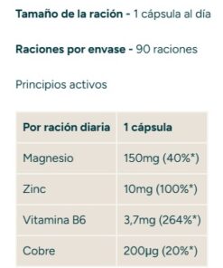 Alternative view of MyVitaminas Zinc & Magnesio 150MG - 90 CAPS