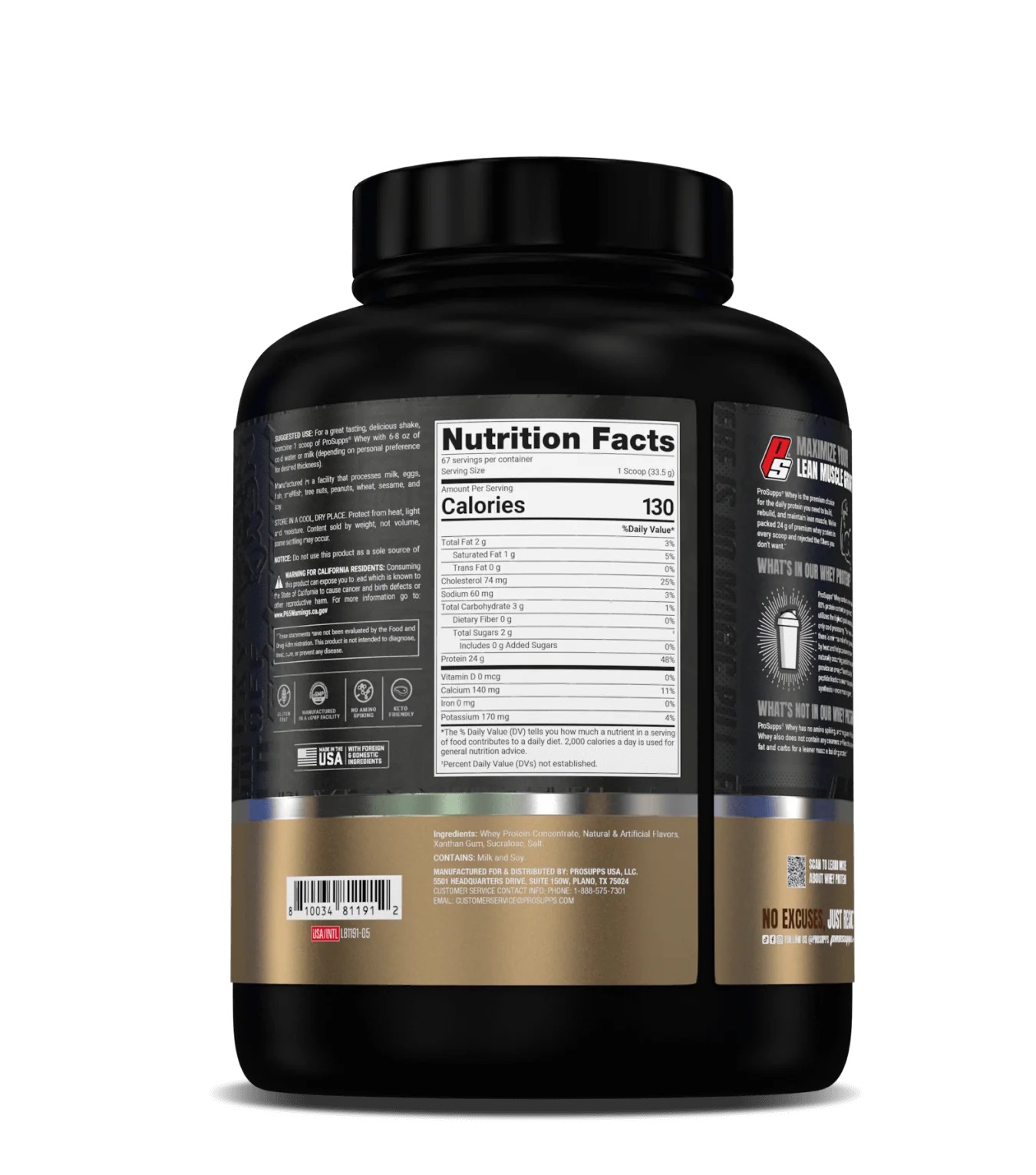 Prosupps Proteina Whey - Chocolate - 5 LB - Imagen 2