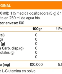 Alternative view of Myprotein L-Glutamina Polvo 500G