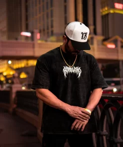 Alternative view of SC Oversized Skull Shield - Washed Black