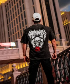 SC Oversized Skull Shield - Washed Black